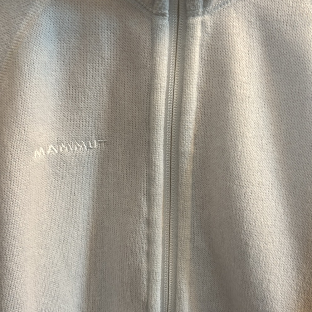Mammut Womens Fleece Full Zip Jacket Sweater White Size S - Picture 2 of 13